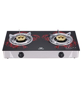 Walton Glass Top Double Burner Gas Stove | WGS-GDC10 | Official Walton Gas Stove